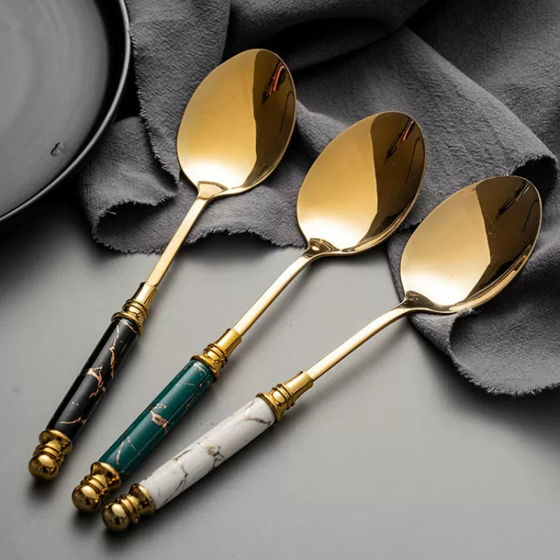 Vintage Collectible Spoons - Cuchara europea Vintage de acero inoxidable