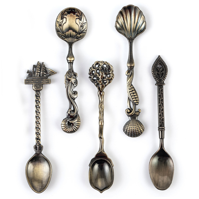 Vintage Collectible Spoons - MR 5 uds Vintage estilo real